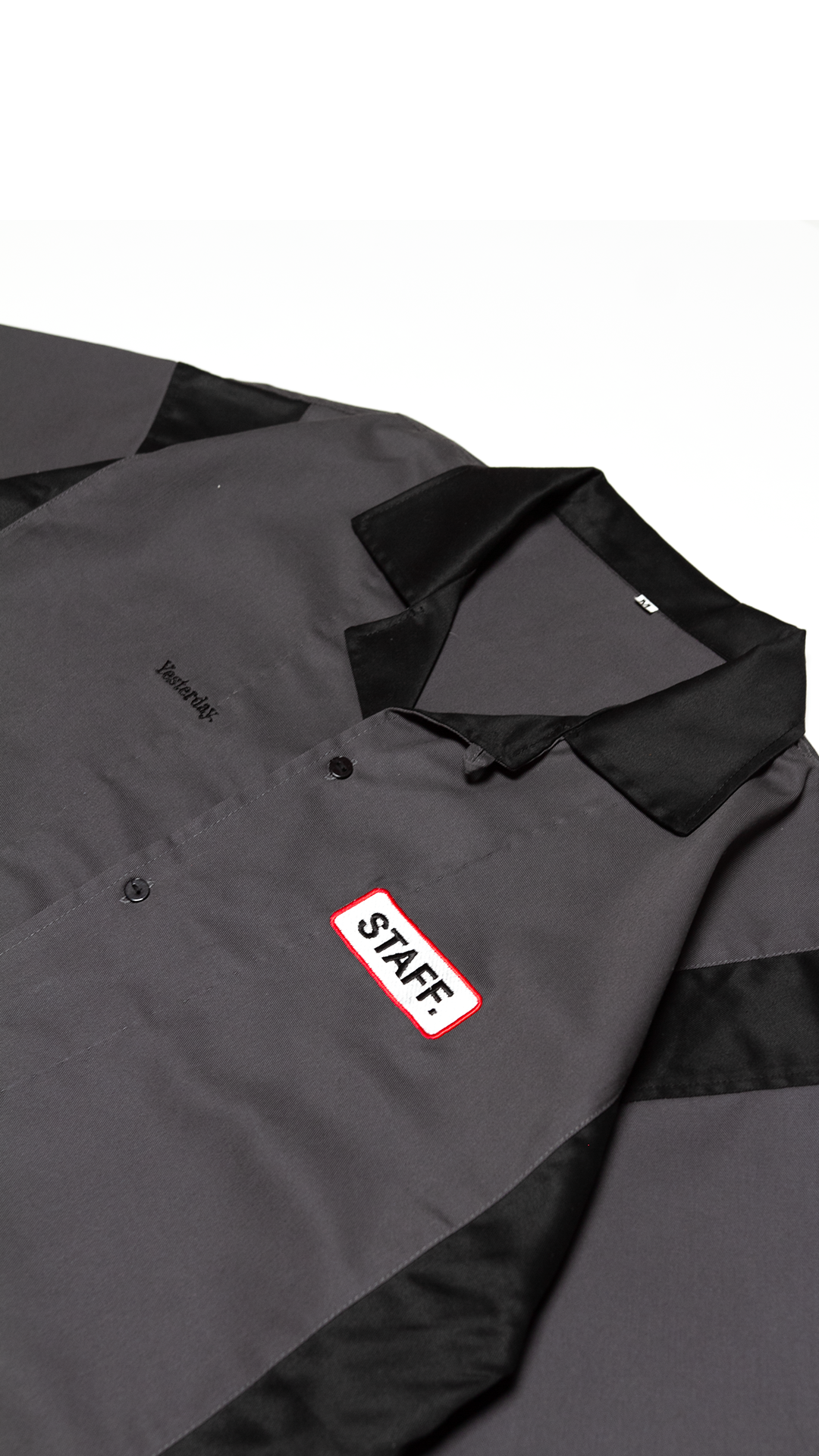 Two Tone Staff Shirt - Black & Grey